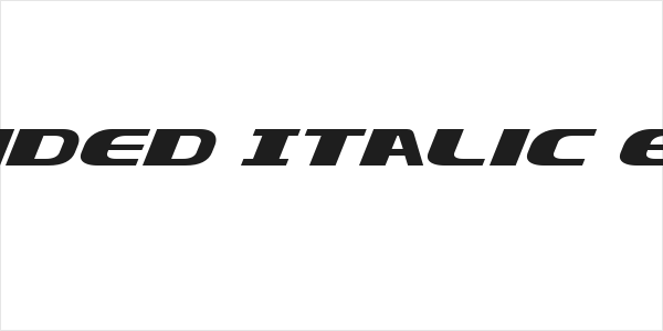 Xcelsion Expanded Italic Expanded Italic Logo