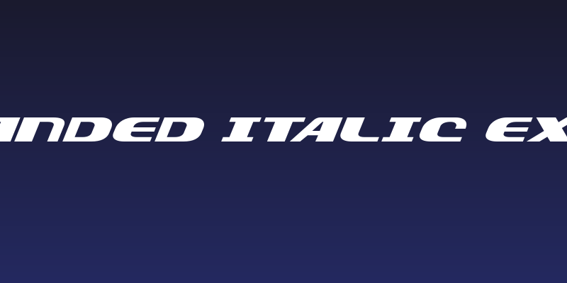 Xcelsion Expanded Italic Expanded Italic Social Header