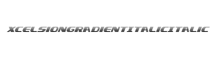 Xcelsion Gradient Italic Italic  नि: शुल्क फ़ॉन्ट्स डाउनलोड