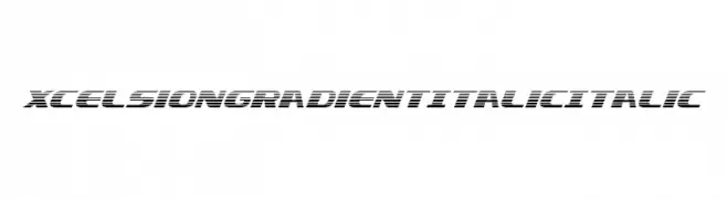 Xcelsion Gradient Italic Italic  Fuentes Gratis Descargar