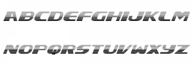 Xcelsion Gradient Italic Italic Polices MINUSCULES