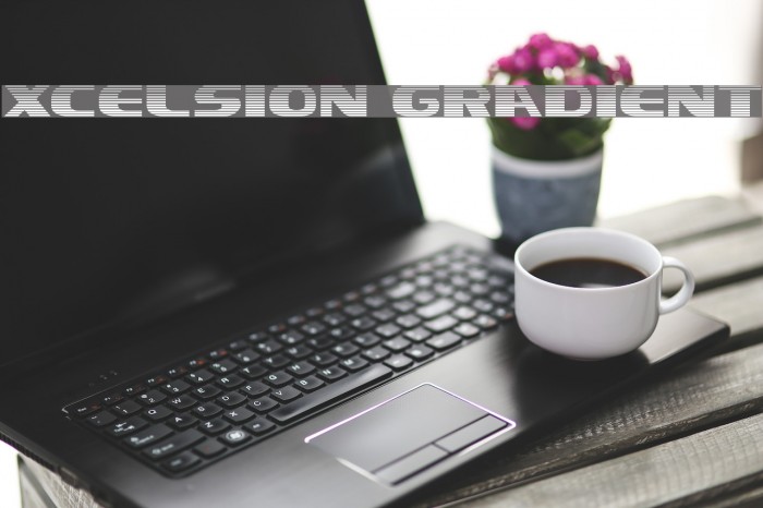 Xcelsion Gradient Font examples