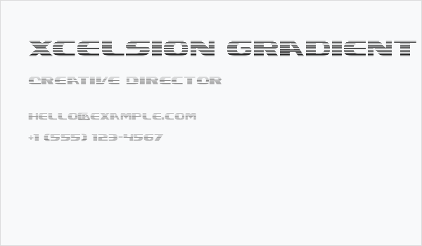 Xcelsion Gradient Business Card