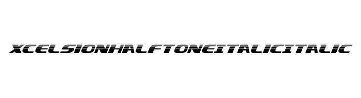 Xcelsion Halftone Italic Italic  नि: शुल्क फ़ॉन्ट्स डाउनलोड