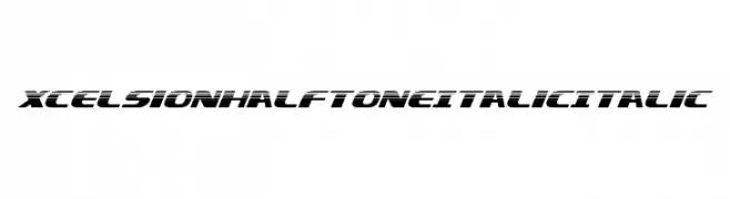 Xcelsion Halftone Italic Italic  Fuentes Gratis Descargar