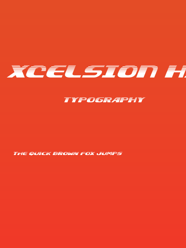 Xcelsion Halftone Italic Italic Poster