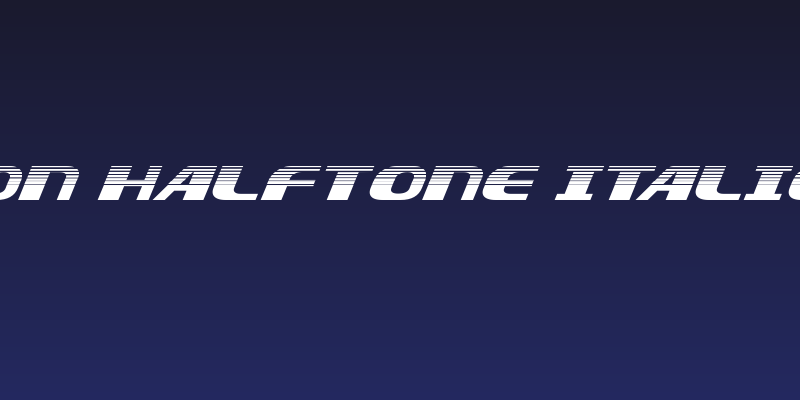 Xcelsion Halftone Italic Italic Social Header