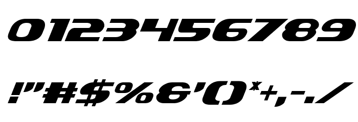 Xcelsion Italic Italic Font OTHER CHARS