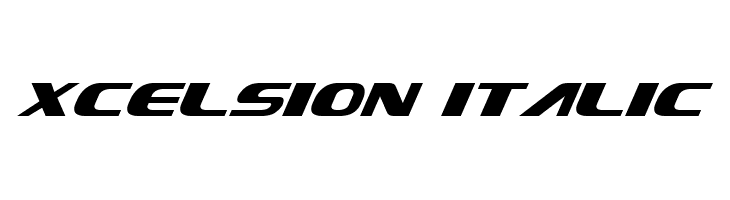 Xcelsion Italic  Скачать бесплатные шрифты