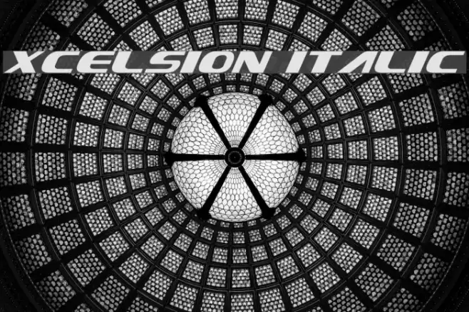 Xcelsion Italic Font examples
