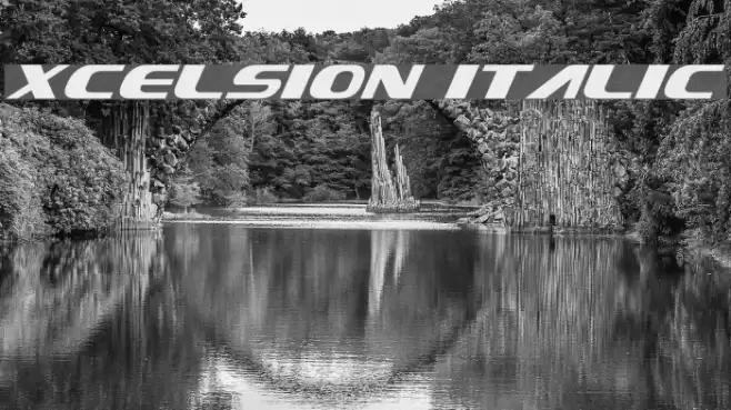 Xcelsion Italic Font examples