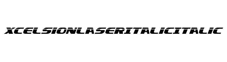 Xcelsion Laser Italic Italic  font caratteri gratis