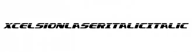 Xcelsion Laser Italic Italic  les polices de caractères gratuit tlcharger