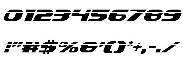 Xcelsion Laser Italic Italic Font OTHER CHARS