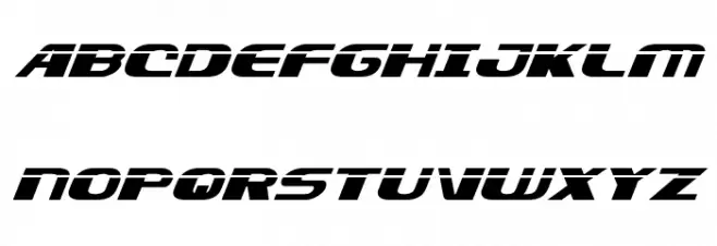 Xcelsion Laser Italic Italic फ़ॉन्ट अपरकेस