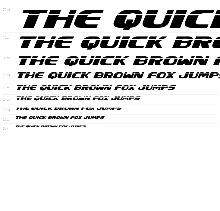 Xcelsion Laser Italic Italic Waterfall