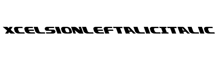 Xcelsion Leftalic Italic  免费字体下载