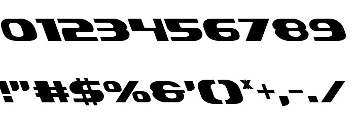 Xcelsion Leftalic Italic Font OTHER CHARS