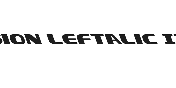 Xcelsion Leftalic Italic Logo