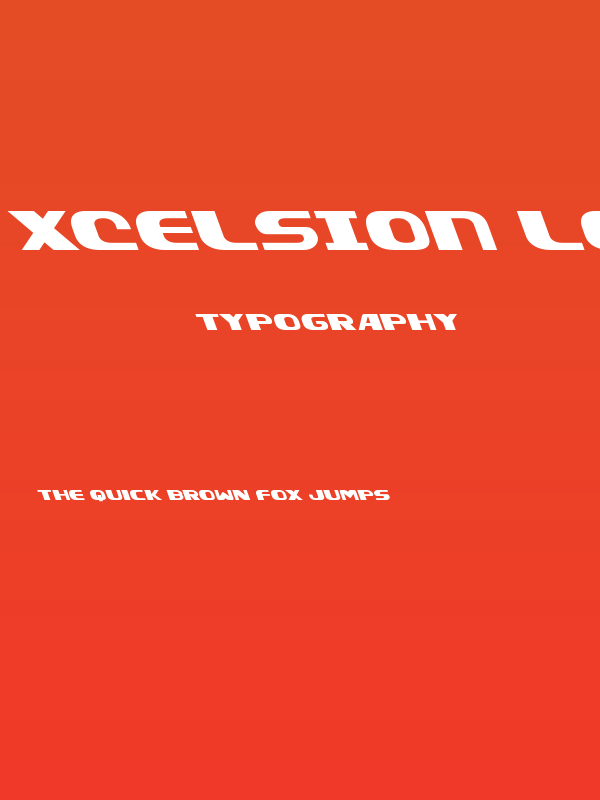 Xcelsion Leftalic Italic Poster
