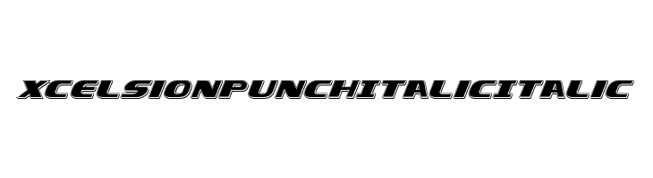 Xcelsion Punch Italic Italic  Frei Schriftart Herunterladen