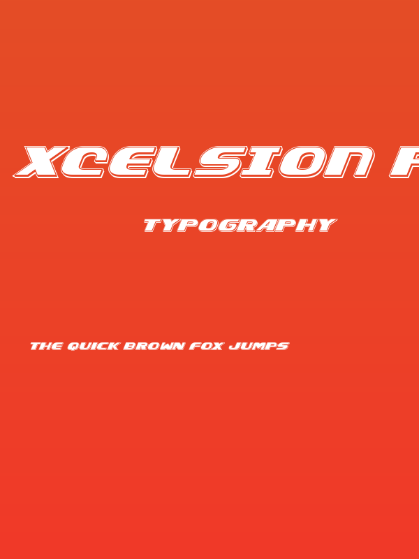 Xcelsion Punch Italic Italic Poster
