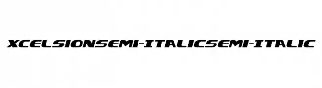 Xcelsion Semi-Italic Semi-Italic  Fuentes Gratis Descargar