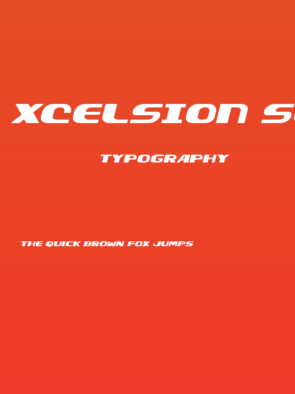 Xcelsion Semi-Italic Semi-Italic Poster