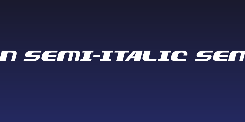 Xcelsion Semi-Italic Semi-Italic Social Header