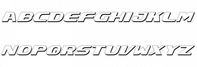 Xcelsion Shadow Italic 字体 大写