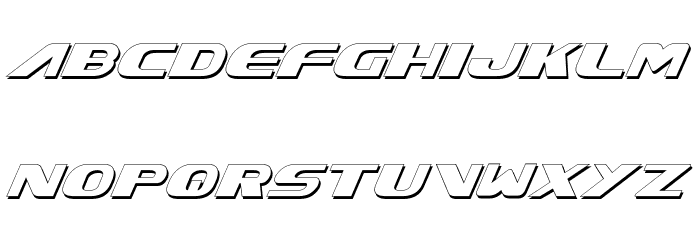 Xcelsion Shadow Italic Font LOWERCASE
