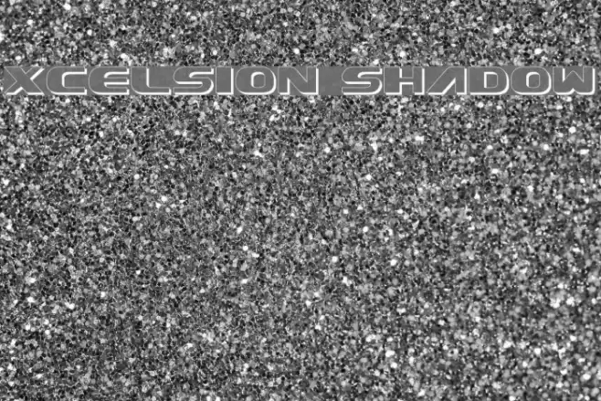 Xcelsion Shadow Font examples