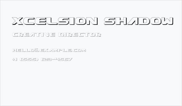 Xcelsion Shadow Business Card