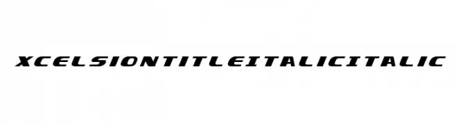 Xcelsion Title Italic Italic  Fuentes Gratis Descargar