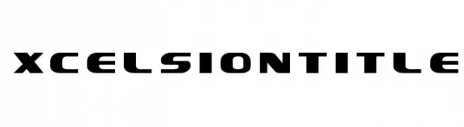 Xcelsion Title  Fuentes Gratis Descargar