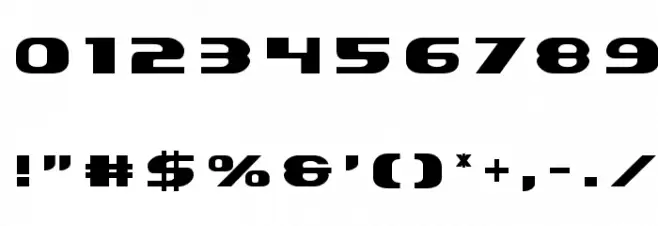 Xcelsion Title Font OTHER CHARS