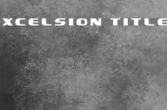 Xcelsion Title Font examples
