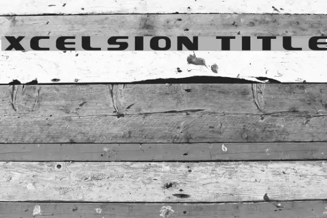 Xcelsion Title Font examples