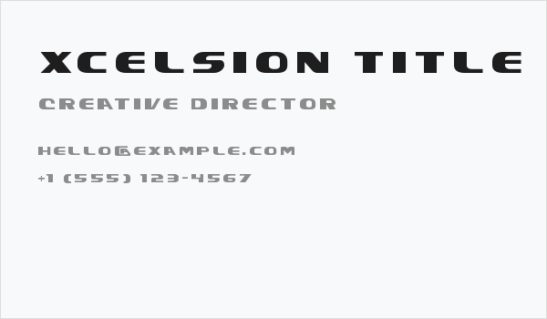 Xcelsion Title Business Card