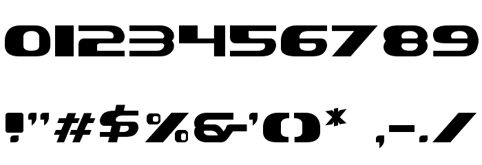 Xcelsion Font OTHER CHARS