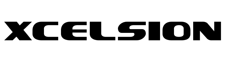 Xcelsion  フリーフォントのダウンロード