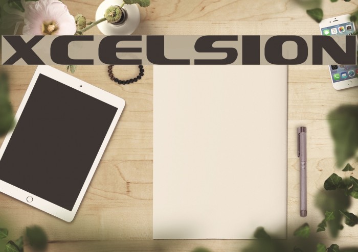 Xcelsion Font examples