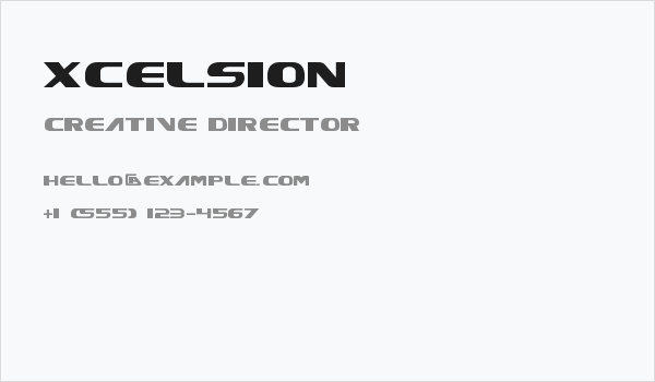 Xcelsion Business Card