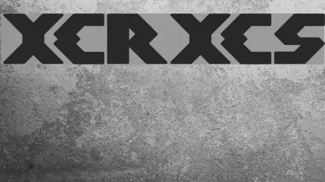 XERXES Font examples