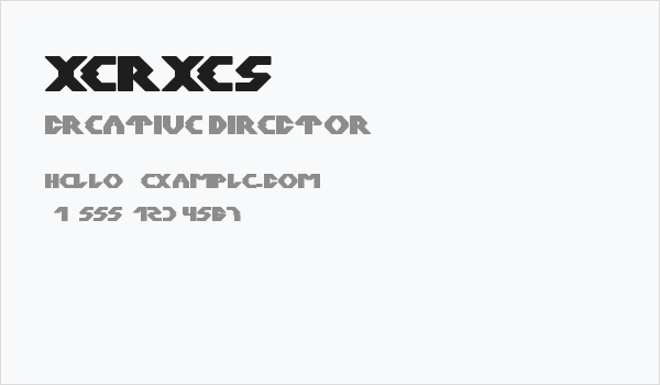 XERXES Business Card