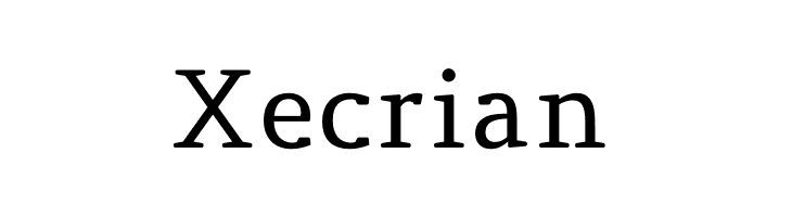 Xecrian  免费字体下载