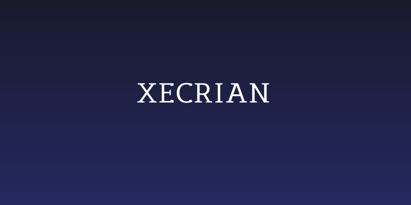 Xecrian Social Header