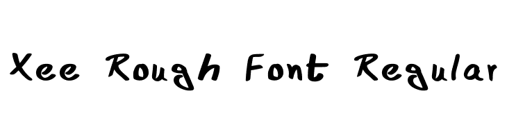 Xee Rough Font Regular  Descarca Fonturi Gratis