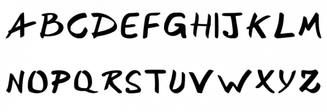 Xee Rough Font Regular Schriftart Groß