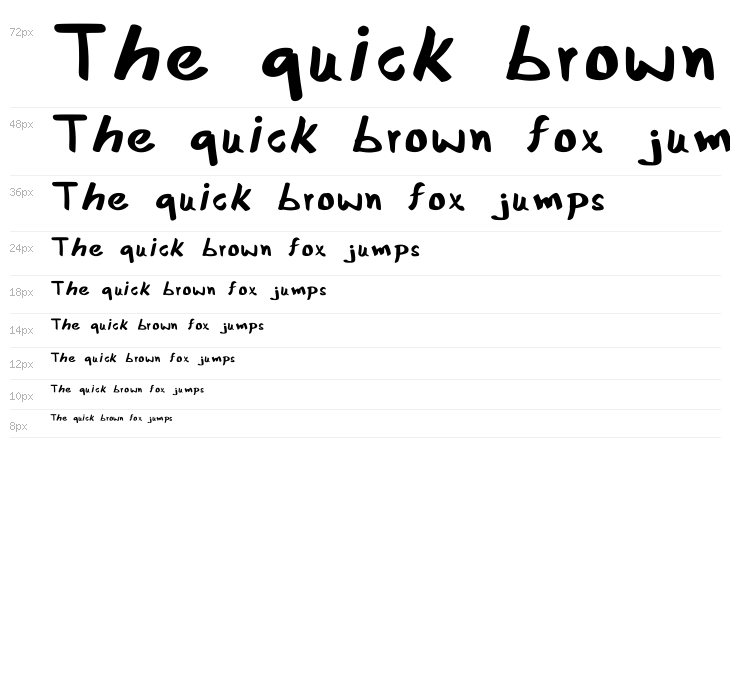 Xee Rough Font Regular Waterfall